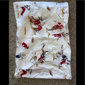 POTTERY BARN kids FOOTBALL STANDARD SHAMS 2